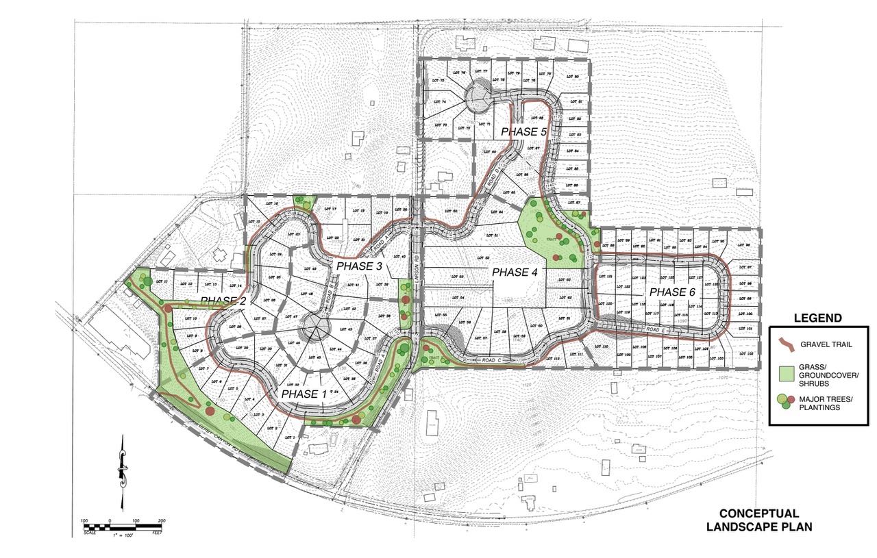 Full conceptual landscape plan with all phases